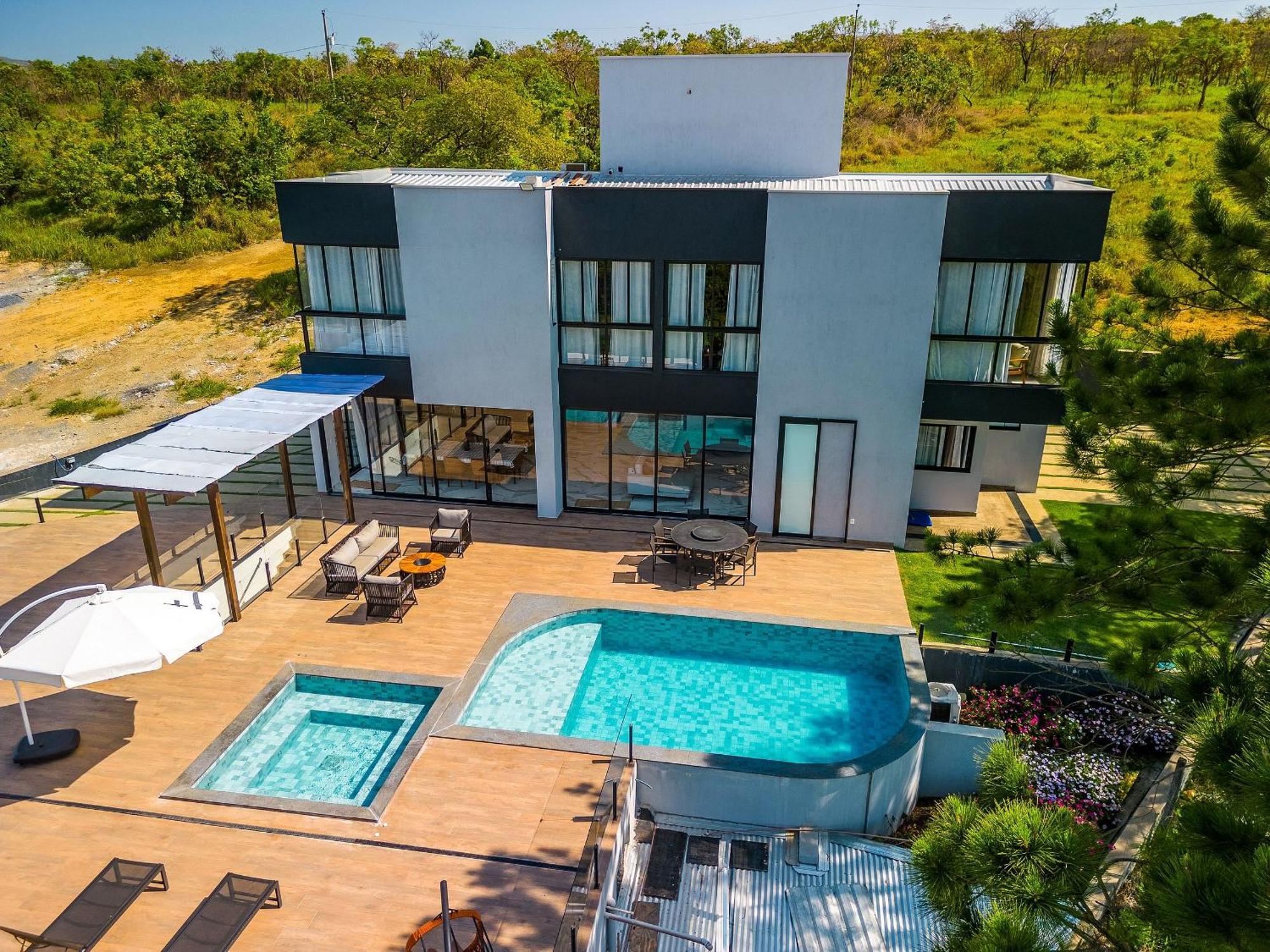 Pousada Com Piscina, Jacuzzi E Com Vista Em Capitolio - Casa Decore Buitenkant foto